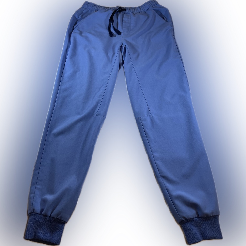 Figs Jogger Pants Scrubs Technical Collection Sz S Blue Drawstring